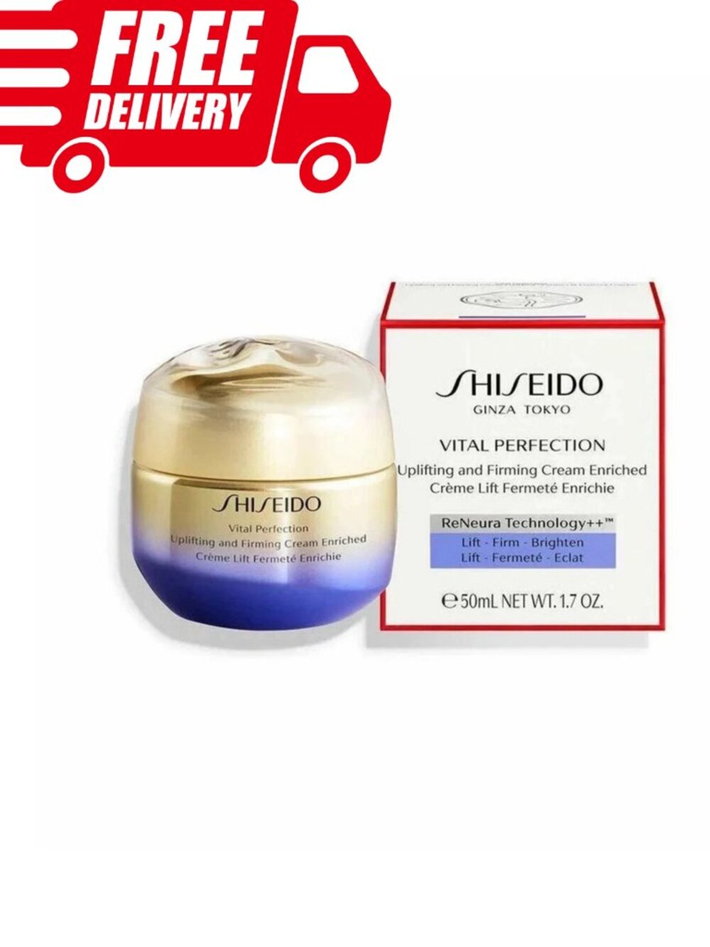 Shiseido Vital Perfection Uplifting & Firming Cream Enriched 50ml/1.7oz New